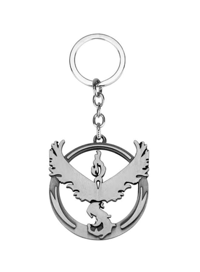 NIBEMINENT Flaming Bird Logo Metal Keyring