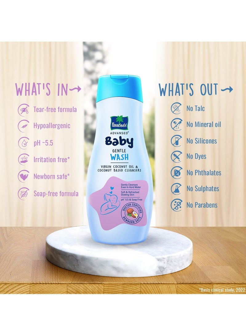 Parachute Parachute Advansed Baby Gentle Wash for New Born | Gently cleanses in Hard water | Doctor certified | 410 ML - Image 5