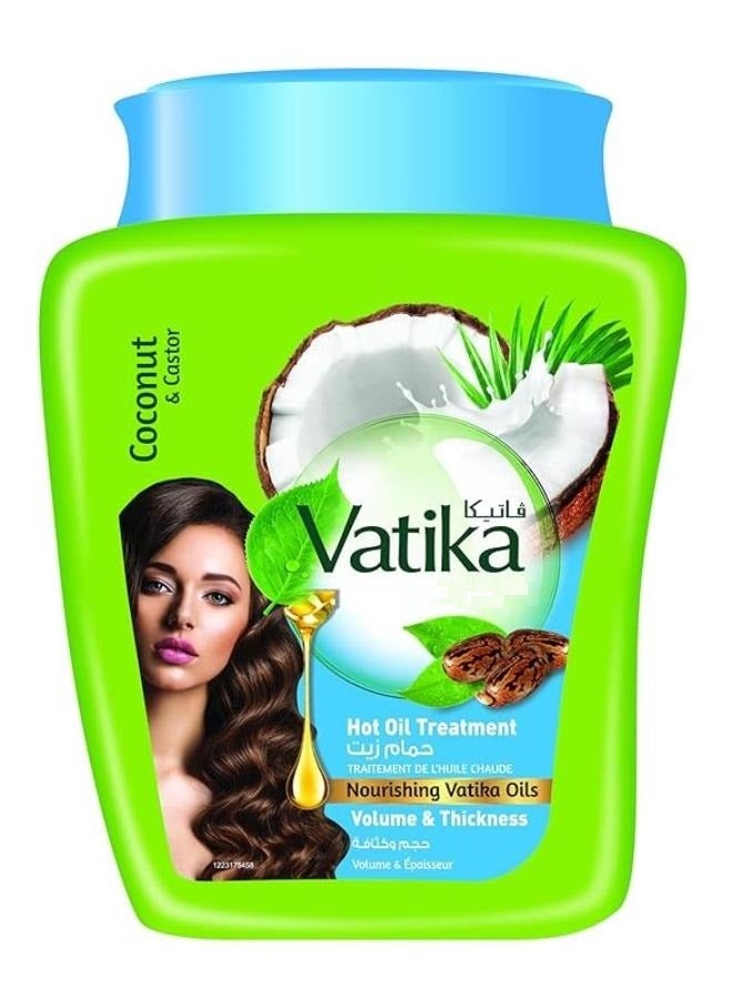 Vatika Hot Oil Treatment Coconut & Castor, For Volume & Thickness 1 Kg - Image 1