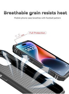 Fazza iPhone 15 Pro Max Case, Slide Camera Cover, Built-in 360° Rotate Ring Kickstand, Military Grade Shockproof Test, Heavy Duty Shockproof Protective Case for iPhone 15 Pro Max 6.7 inch Black  - Image 4