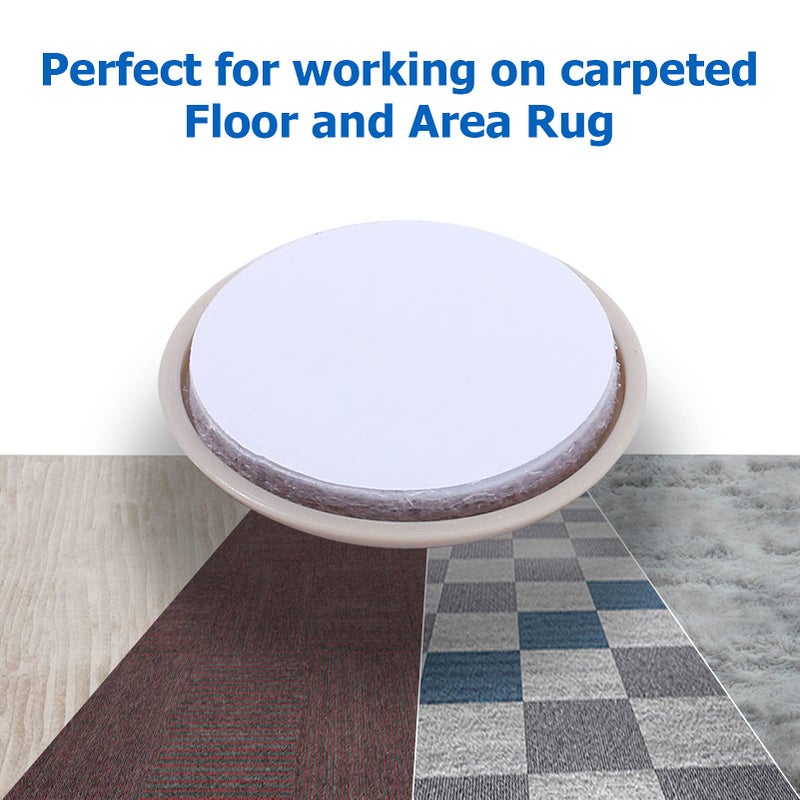 Kayzn Self-Adhesive Furniture Sliders for Carpets, Furniture Moving Pads (36Pcs) 1-3/4" Furniture Mover Glides, Self Sticks Carpet Furniture Carrier - Move Any Item Quickly and Easily! - Image 4