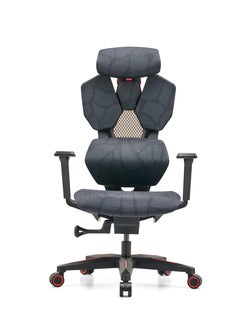 AFTERWORK Astron Gaming Chair - Premium Ergonomic Gaming Chair with Multi-Functional Mechanism, Headphone Hanger, Carbon Fiber Textured Frame and Adaptive Shoulder & Lumber Support (Red)  - Image 4