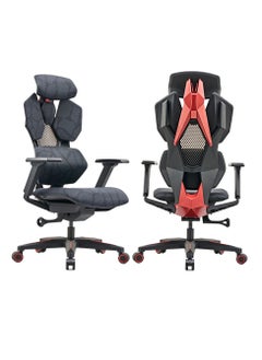AFTERWORK Astron Gaming Chair - Premium Ergonomic Gaming Chair with Multi-Functional Mechanism, Headphone Hanger, Carbon Fiber Textured Frame and Adaptive Shoulder & Lumber Support (Red)  - Image 3
