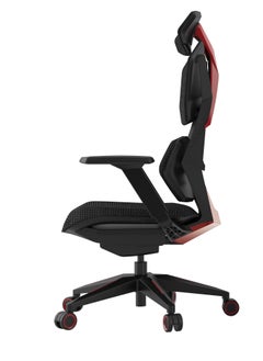 AFTERWORK Astron Gaming Chair - Premium Ergonomic Gaming Chair with Multi-Functional Mechanism, Headphone Hanger, Carbon Fiber Textured Frame and Adaptive Shoulder & Lumber Support (Red)  - Image 5