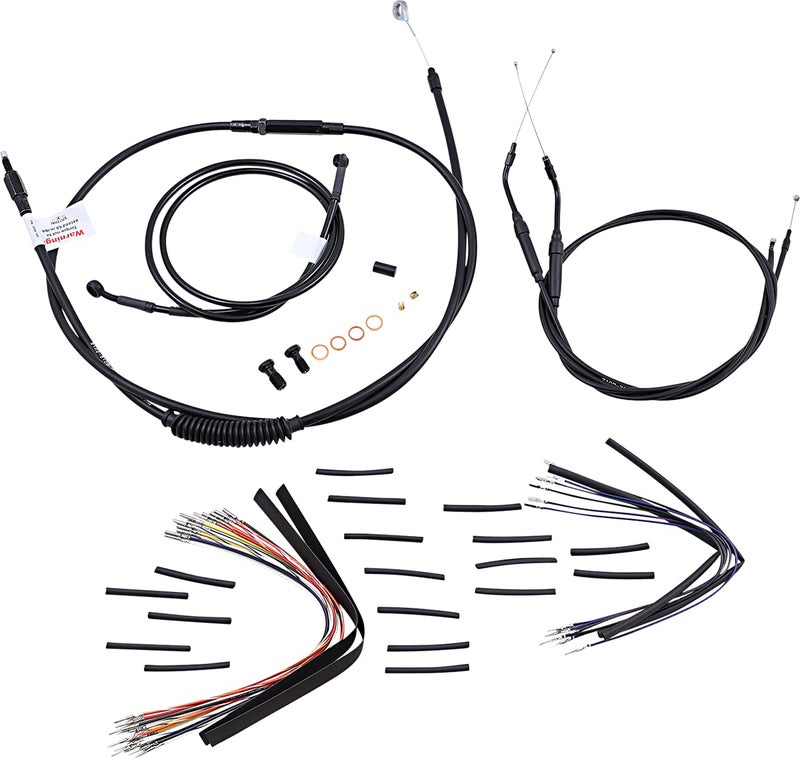 BURLY B301035 CableBrake Line Kit for 16 Height Apehanger Handlebars
