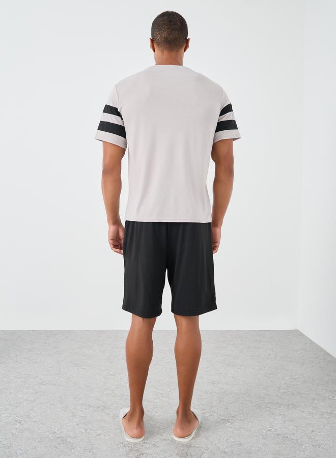 Styli Ditsy Print Open Hem Elasticated Waistband Pyjama - Image 5