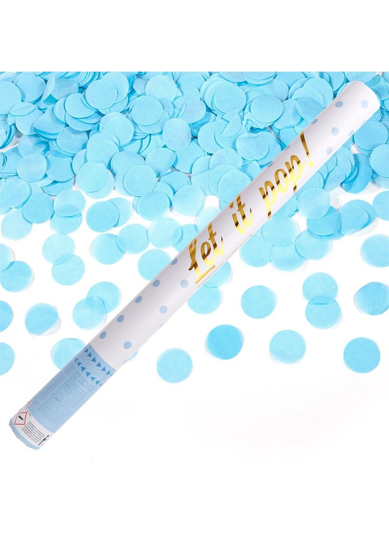 Confetti Cannon Blue Paper Foil 60cm