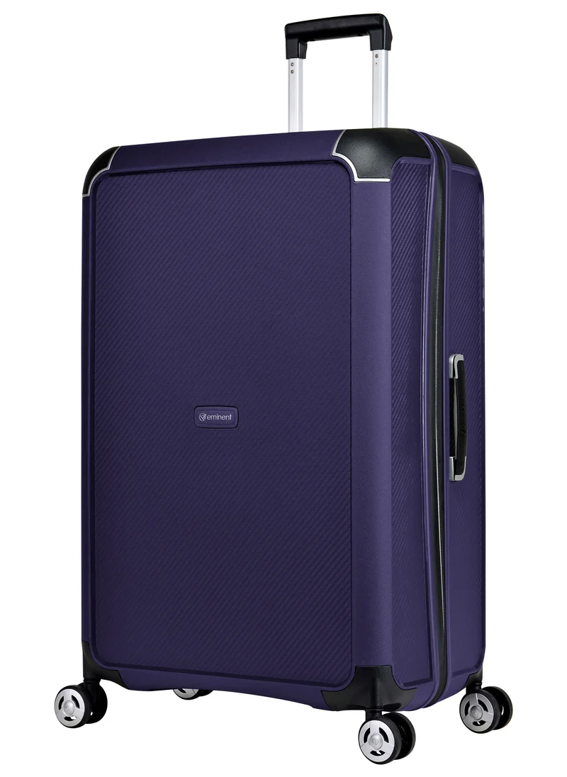 إيمينينت Champion Hard Case Travel Bag Luggage Trolley Polypropylene Lightweight 4 Quiet Double Spinner Wheels Suitcase With TSA Lock B0002 Purple