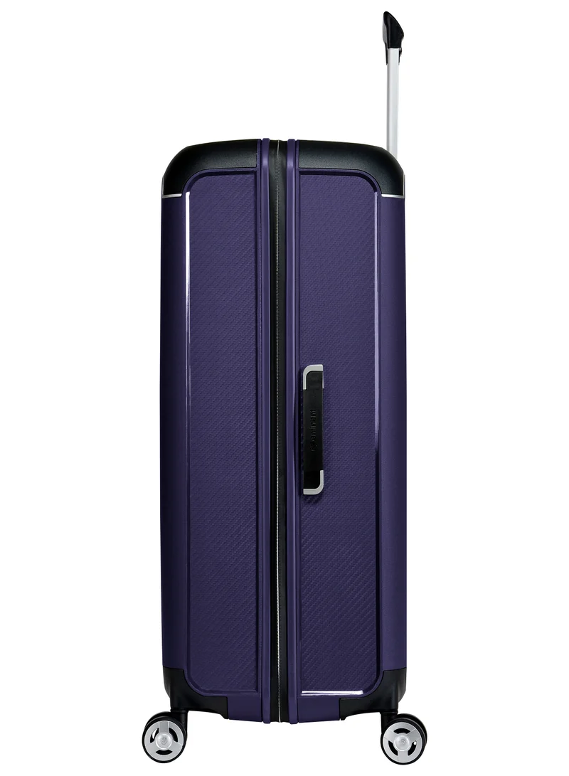 eminent Champion Hard Case Travel Bag Luggage Trolley Polypropylene Lightweight 4 Quiet Double Spinner Wheels Suitcase With TSA Lock B0002 Purple