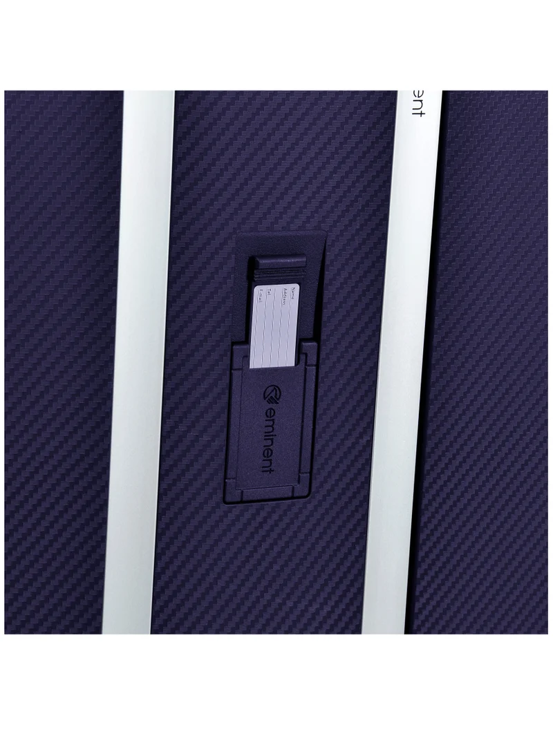 eminent Champion Hard Case Travel Bag Luggage Trolley Polypropylene Lightweight 4 Quiet Double Spinner Wheels Suitcase With TSA Lock B0002 Purple