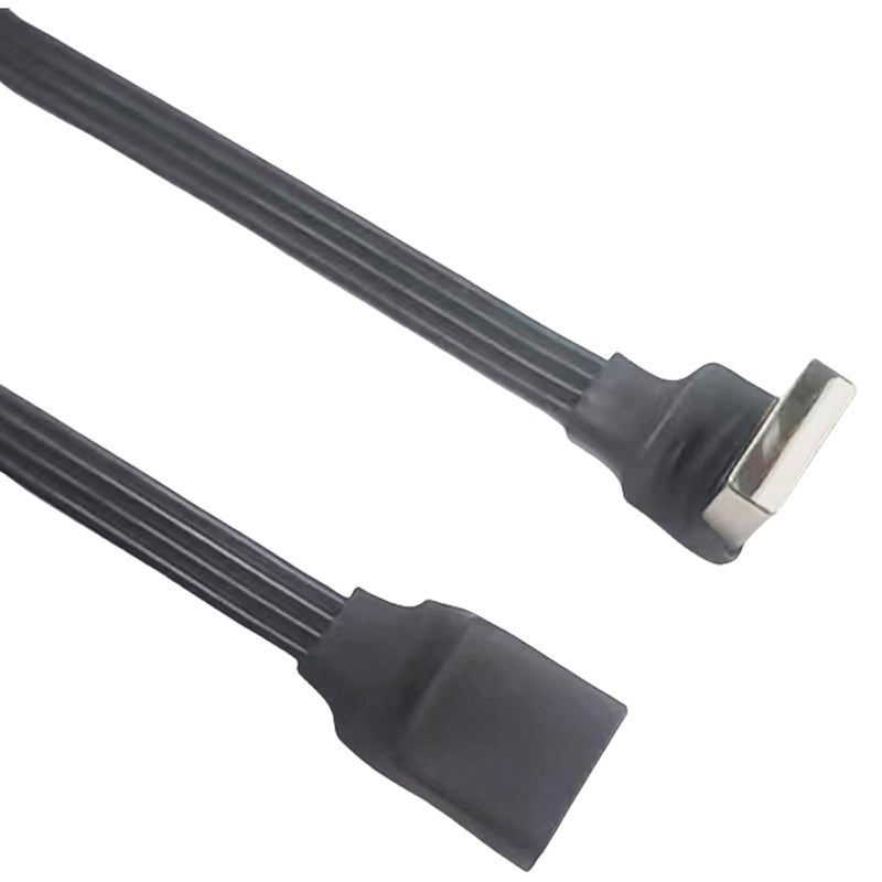 USB 2.0 Male to Female Short Cable 90Degree Angled for Efficient Charging and Data Transmission in Tight Space Printer USB Extension - Image 1