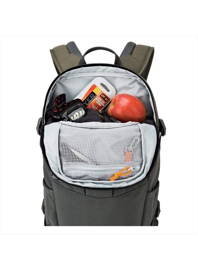 Lowepro LP37015-PWW, Flipside Trek BP 350 AW Backpack for Camera, Stores DSLR with Lens Attached, Extra Lenses, Tripod, 10 Inch Tablet Grey/Dark Green - Image 2