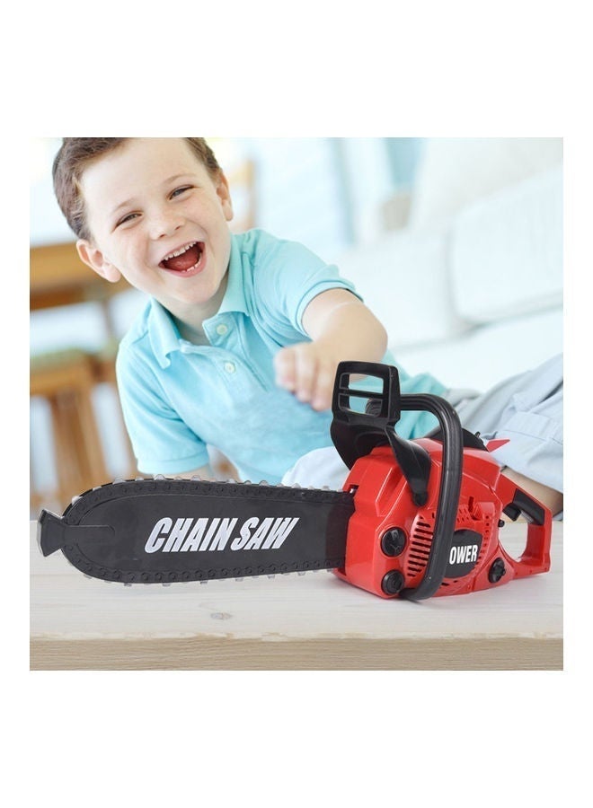 Simulation Chainsaw Pretend Play Toy with Realistic Sound & Vibration, Safe Soft Plastic Handheld Lumberjack Tool Toy for Role Play - Image 3
