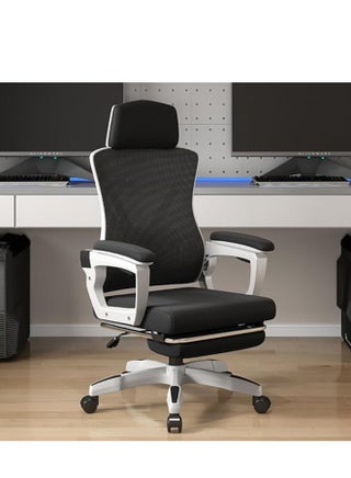 Ergonomic Office Chair Desk Chair with Lumbar Support Gaming Chair with Adjustable Headrest and Armrest Swivel Computer Chair for Home Office（White） - pzsku/ZE96FF4DE81DA7A333EB0Z/45/_/1734339003/002c04d1-1d72-4086-a1c8-0938d28ccaae