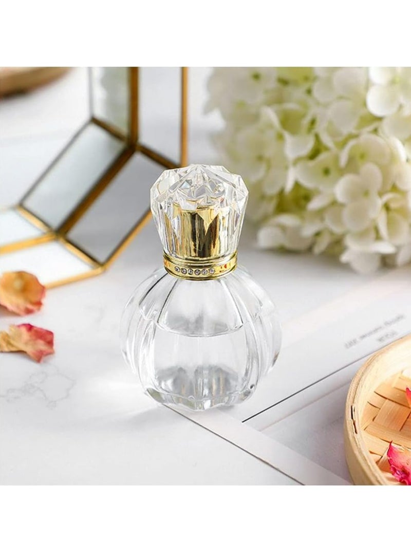 Oasisgalore 50ML Vintage Pumpkin Shape Spray Bottle Empty Refillable Glass Perfume Bottle Cosmetic Containers - Image 4