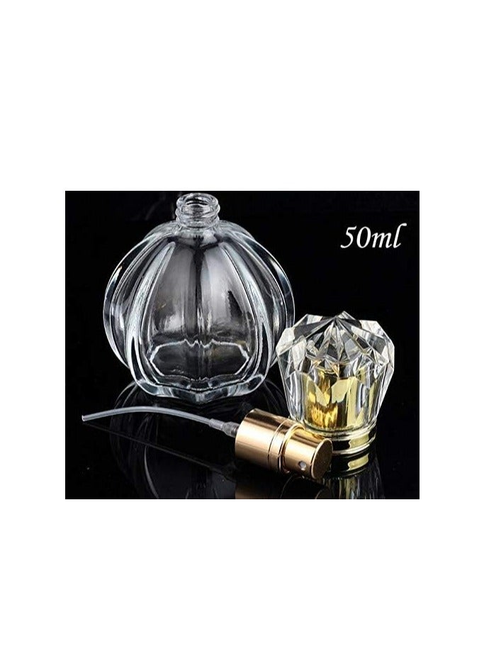 Oasisgalore 50ML Vintage Pumpkin Shape Spray Bottle Empty Refillable Glass Perfume Bottle Cosmetic Containers - Image 5