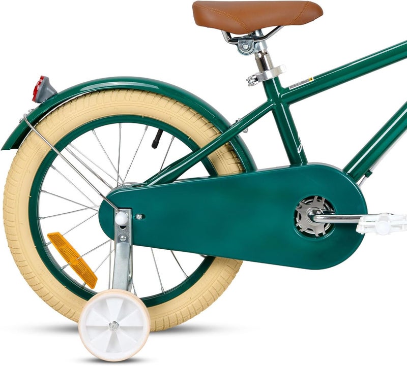 RIZZ Platinum Junior 14-Inch Kids Bike | 14-Inch Wheel Size | Adjustabe Seat | Training Wheels |Green - Image 3