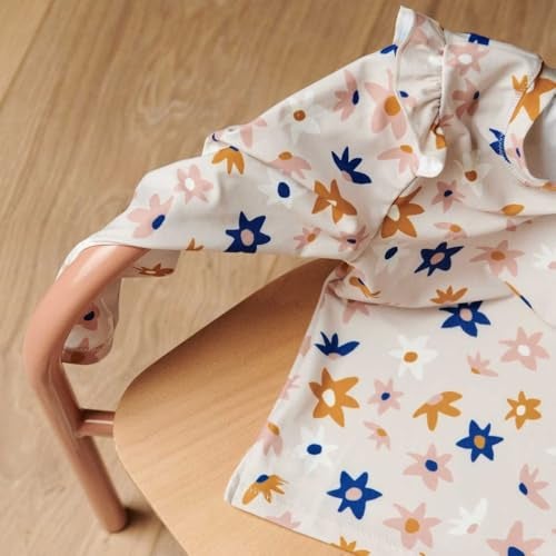 LDIOIF Toddler Girls One Piece Swimsuit Zipper Rash Guard Ruffled Swimwear Long Sleeve Bathing Suit Starfish Beachwear 18-24M - Image 2