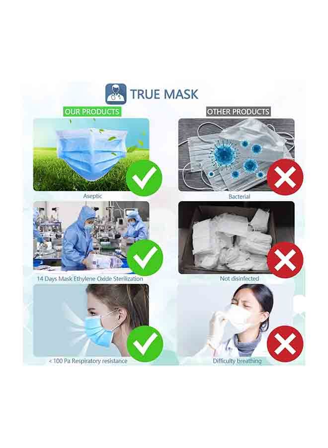 NIBEMINENT 50-Piece 3 Layers Anti-Dust Filter Breathable Disposable Face Mask - Image 2