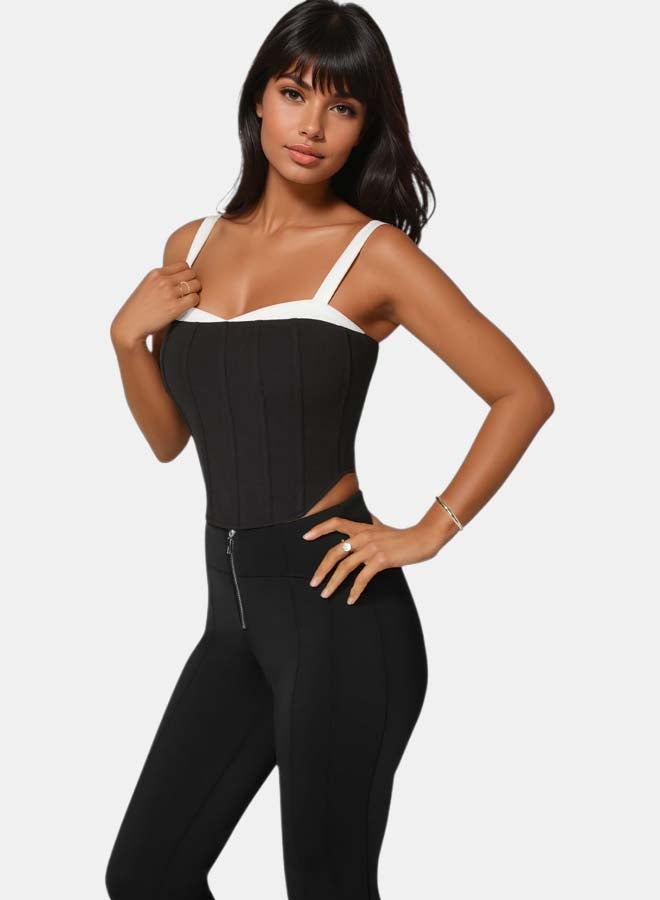 bebe Corset Knit Top - Image 1