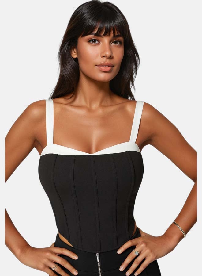 bebe Corset Knit Top - Image 2