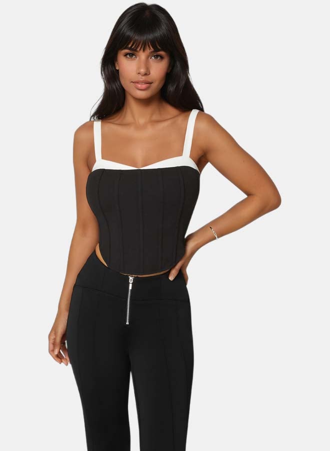 bebe Corset Knit Top - Image 3
