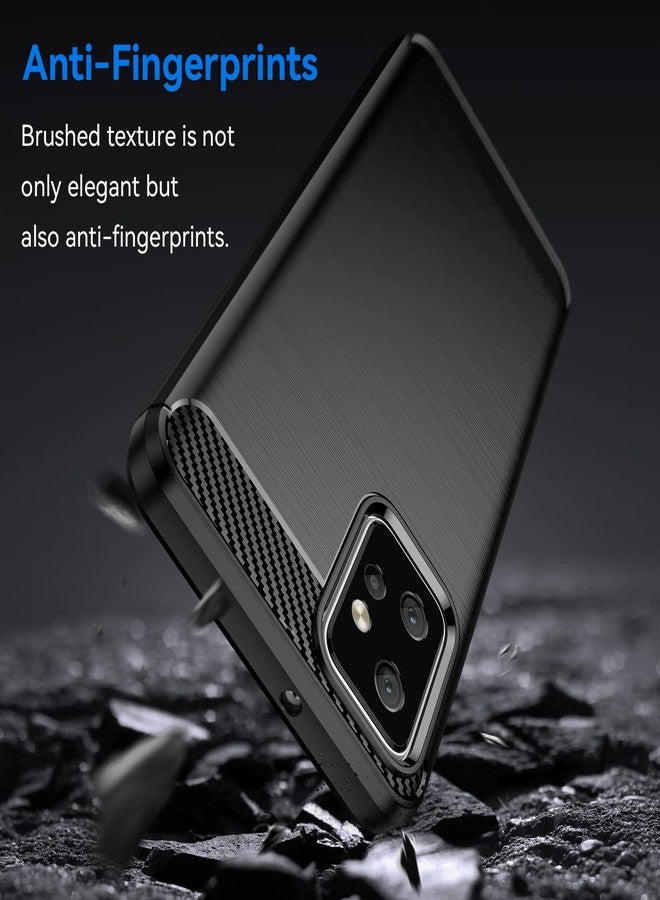 أوسوفر جراب Osophter لهاتف Moto G Power 2023، جراب Motorola G Power 2023 مع قطعتين من واقي الشاشة، غطاء حماية مرن من مطاط TPU مقاوم للصدمات (أسود) - Image 2