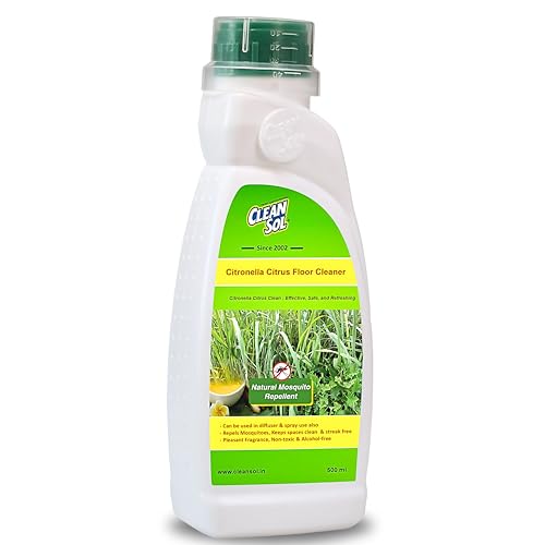 Cleansol Citronella Citrus Floor Cleaner Liquid – Natural Disinfectant & Eco-Friendly | Pet-Safe Multipurpose Herbal Floor Cleaner | Keeps Mosquitoes Away | 500ml - Image 2
