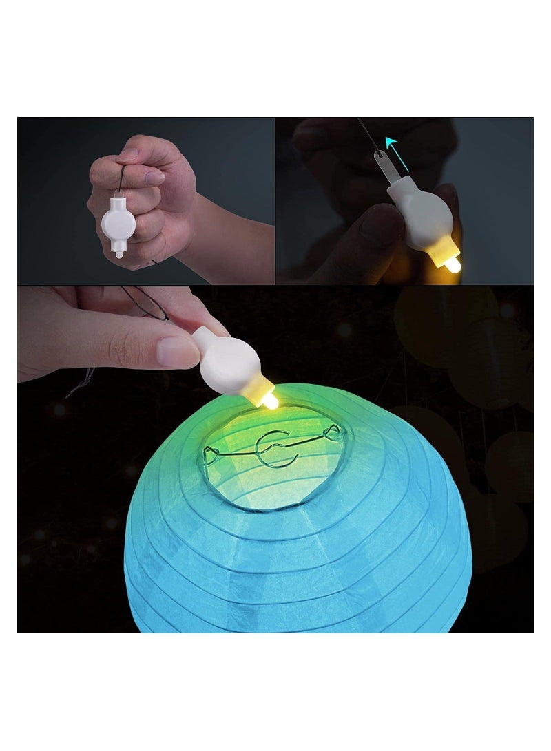 Captaintech LED Balloon Light Colorful LED Mini Party Lights Hanging Paper Lanterns Light for Decorations Waterproof White LED Bulbs Lights for Indoor Outdoor Balloon Birthday Party Decor - Image 4