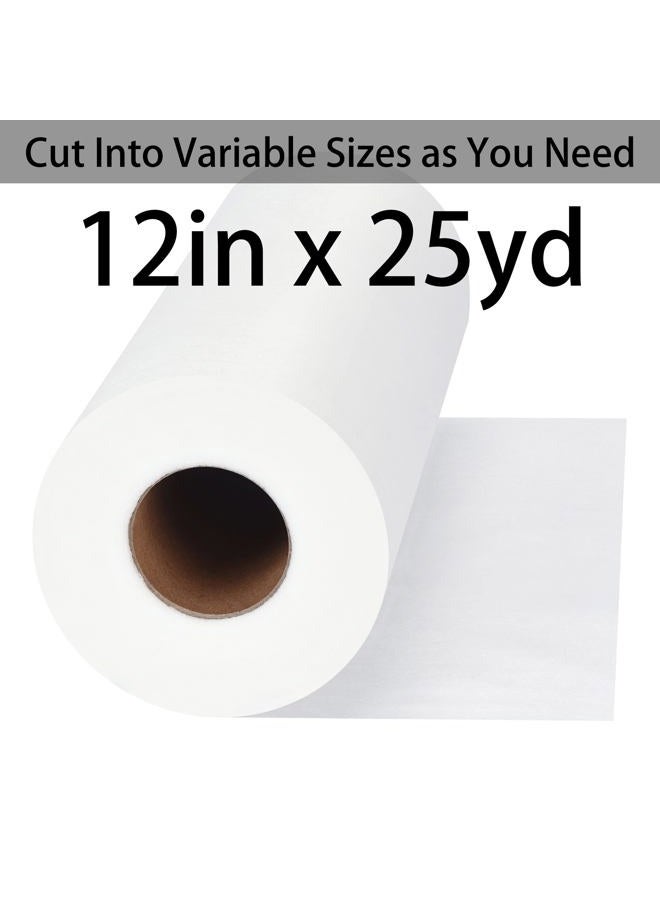 Seneme Water Soluble Stabilizer for Embroidery Backing & Topping (12 in x 25 yd Roll), 1.5oz Embroidery Stabilizers - Wash Away Embroidery Stabilizer for Machine Embroidery Stabilizer and Hand Sewing - Image 3