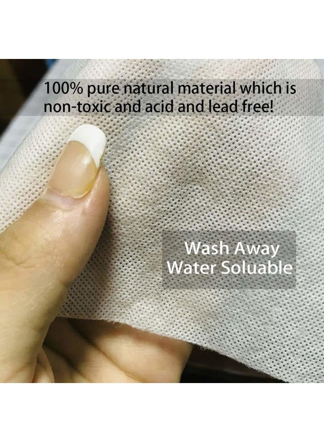 Seneme Water Soluble Stabilizer for Embroidery Backing & Topping (12 in x 25 yd Roll), 1.5oz Embroidery Stabilizers - Wash Away Embroidery Stabilizer for Machine Embroidery Stabilizer and Hand Sewing - Image 2