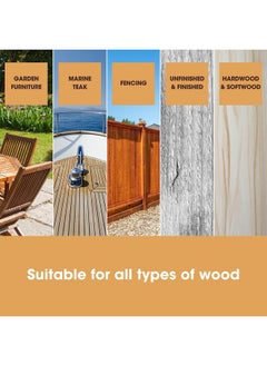 Furniture Clinic Furniture Clinic Teak Oil | Wood Oil Protects & Cleans Outdoor & Indoor Furniture, Boats, Shower Benches | Restore & Protect Wood, Prevent Drying & Other Damage | Natural Matte Finish | 17oz/500ml  - Image 5