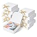 WLUSEAXI 10pack Gift Boxes with Lids 65x65x2 White Gift Boxes For Presents Paper Boxes Gift Boxes with Ribbon for Birthday Wedding Party Chocolate Candy - Image 1