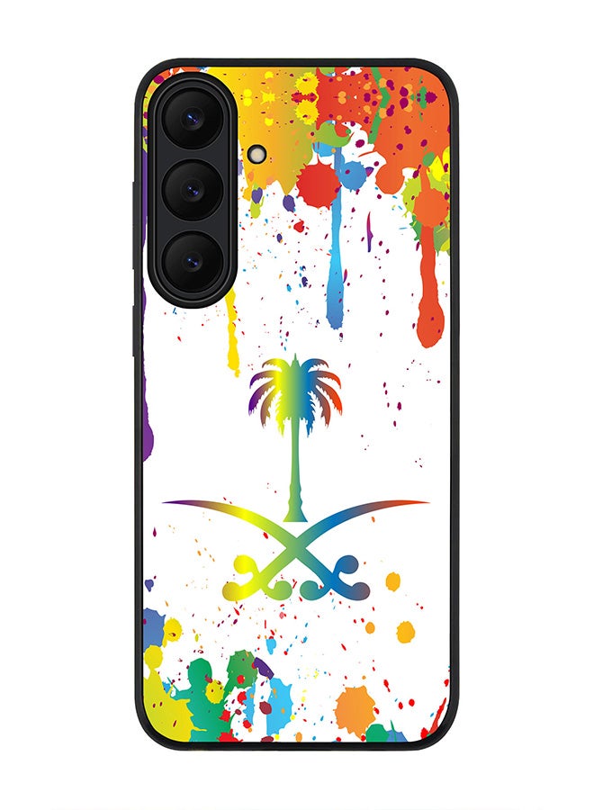 Stylizedd For Samsung Galaxy S25 FE Case,Slim fit Camera Protection, Shockproof Thin Phone cover  - Colorful Saudi