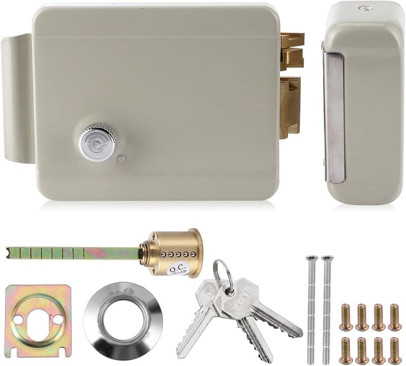 Astibym Electric Door Strike Lock Ultra High Security 12V Voltage Control for Community Access Iron - Image 2