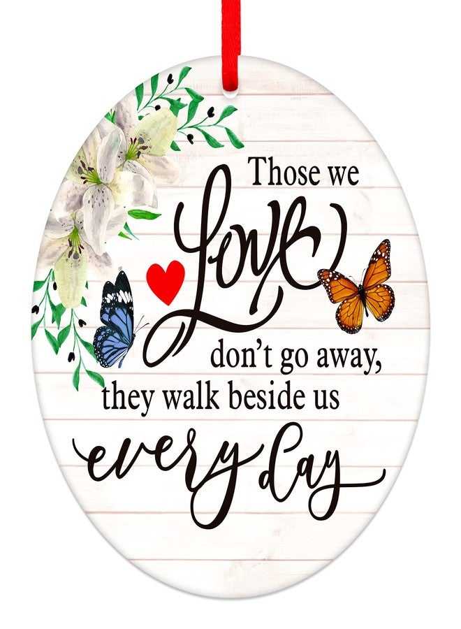 WhatSign Memorial Ornaments - 3" Loved One Sympathy Ornaments for Loss, Bereavement, Christmas Tree Decorations - Image 1