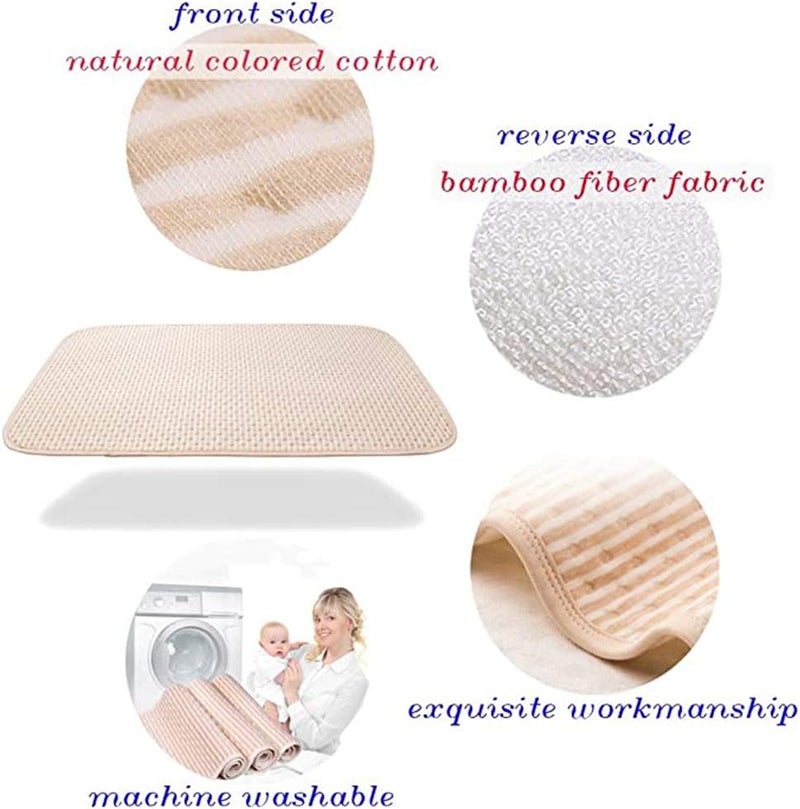 UHOO Baby Bed Pad Waterproof Washable Reusable 27.5"x39.4" Large Toddler Mattress Protector Pads Sheet Cover Underpads for Kids Adults and Pets Potty Training Mat - Image 3