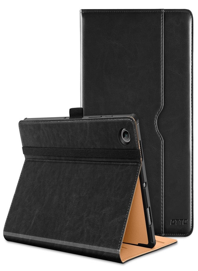 DTTO for Samsung Galaxy Tab A8 10.5 inch Case 2022, Premium Leather Business Folio Stand Cover with Built-in Hand Strap for Samsung Galaxy Tab A8 10.5’’ 2022 Model [SM-X200/X205/X207], Black - Image 1