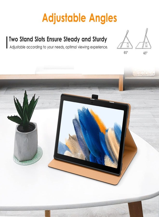 DTTO for Samsung Galaxy Tab A8 10.5 inch Case 2022, Premium Leather Business Folio Stand Cover with Built-in Hand Strap for Samsung Galaxy Tab A8 10.5’’ 2022 Model [SM-X200/X205/X207], Black - Image 4