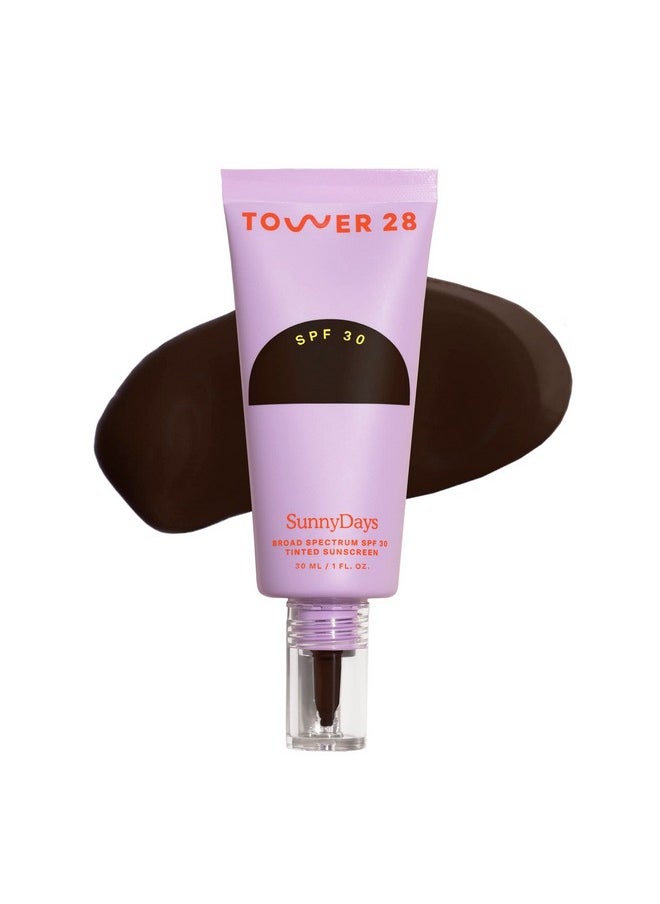 TOWER 28 Tower 28 Beauty SunnyDays SPF 30 Tinted Mineral Sunscreen - For Sensitive Skin - 2-in-1 Facial Broad Spectrum UVA/UVB Protection + Foundation - Shade 70 VENICE, 1 Fl Oz  - Image 1