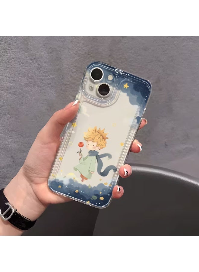 Temu A cute and unique rose-patterned phone case; shockproof and scratch-resistant; compatible with iPhone 14. - Image 2