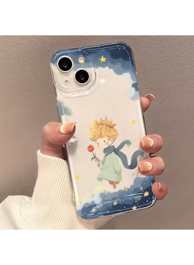 Temu A cute and unique rose-patterned phone case; shockproof and scratch-resistant; compatible with iPhone 14. - Image 1