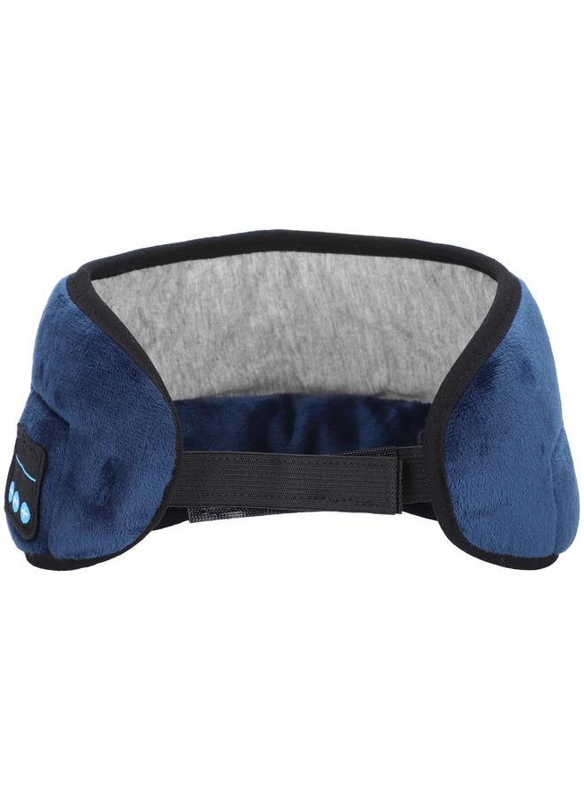 Home Office Bluetooth Headphones Sleeping Eye Mask Wireless Built in Earphone Music MaskBlue