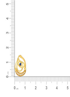 Malabar Gold and Diamonds 22k 916 Purity Gold Studs Earrings for Women DZER322Y  - Image 3