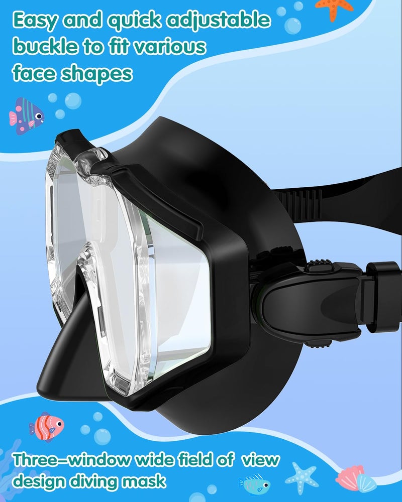 W WSTOO WSTOO Kids Swim Goggles with Nose Cover to Prevent Water Inhaling, Anti-Fog Leak-Proof Swimming Mask for Boys Girls Age 5-12 - Image 5