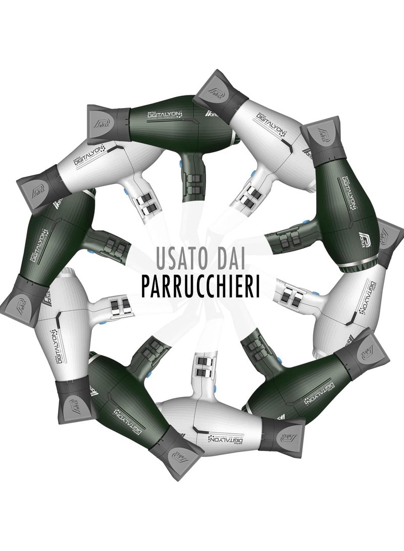 Parlux DIGITALYON Hair Dryer – 2400W Professional BLDS Motor Blow Dryer – Lightweight, Antibacterial with Ionizer Tech for Faster Drying – Eco-Friendly, Quiet Operation, & Durable Design - Image 5