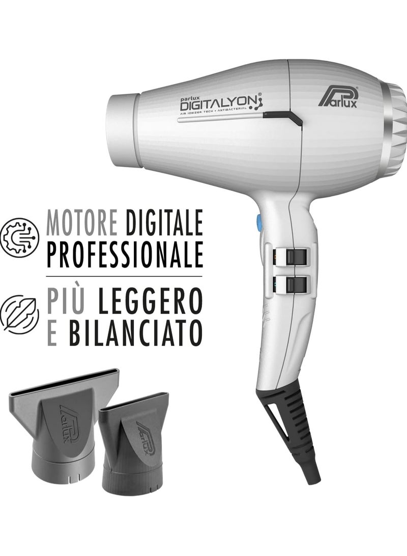 Parlux DIGITALYON Hair Dryer – 2400W Professional BLDS Motor Blow Dryer – Lightweight, Antibacterial with Ionizer Tech for Faster Drying – Eco-Friendly, Quiet Operation, & Durable Design - Image 2