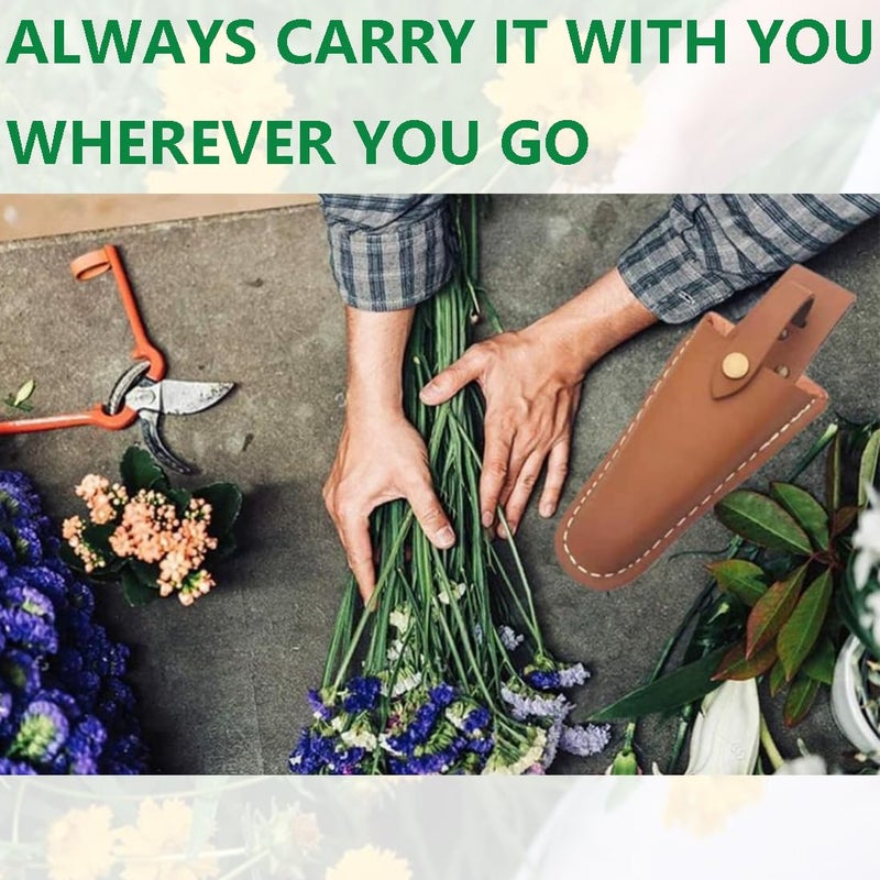 RUIVEO 2pcs Pruner Holster,Pliers Holster with Snap Gardening Case Pouch Bag,Gardening Scissors Tool Holder for Garden Shears, Tool Pliers, Pruning Knife Belt Cover - Image 2