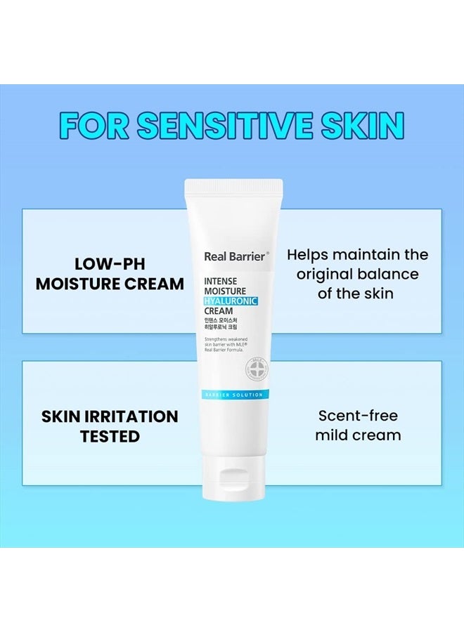 Real Barrier Intense Moisture Hyaluronic Cream 2.02 oz | Panthenol Skin Barrier Repair Face Moisturizer Cream | Hyaluronic Acid Daily Moisturizing Facial Cream | Korean Moisturizer for Sensitive Skin - Image 5