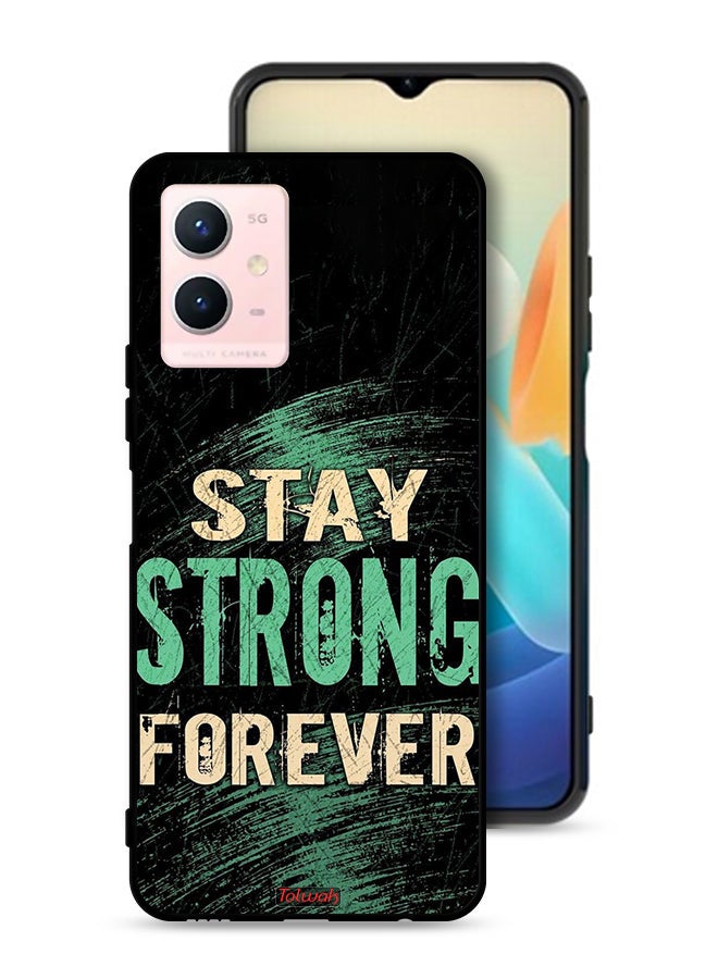 Tolwak Vivo Y33s 5G Protective Case Cover Stay Strong Forever - Image 1